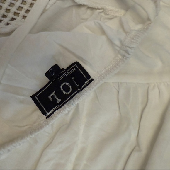 POL White Tomato Girl Tank Top with Cut Out Design - Picture 5 of 6